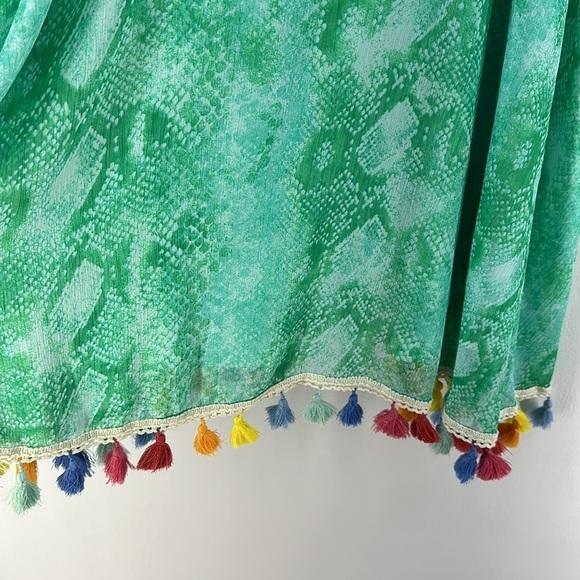 Judith March Swimsuit Cover Up Dress With Tassels, S - Picture 2 of 9